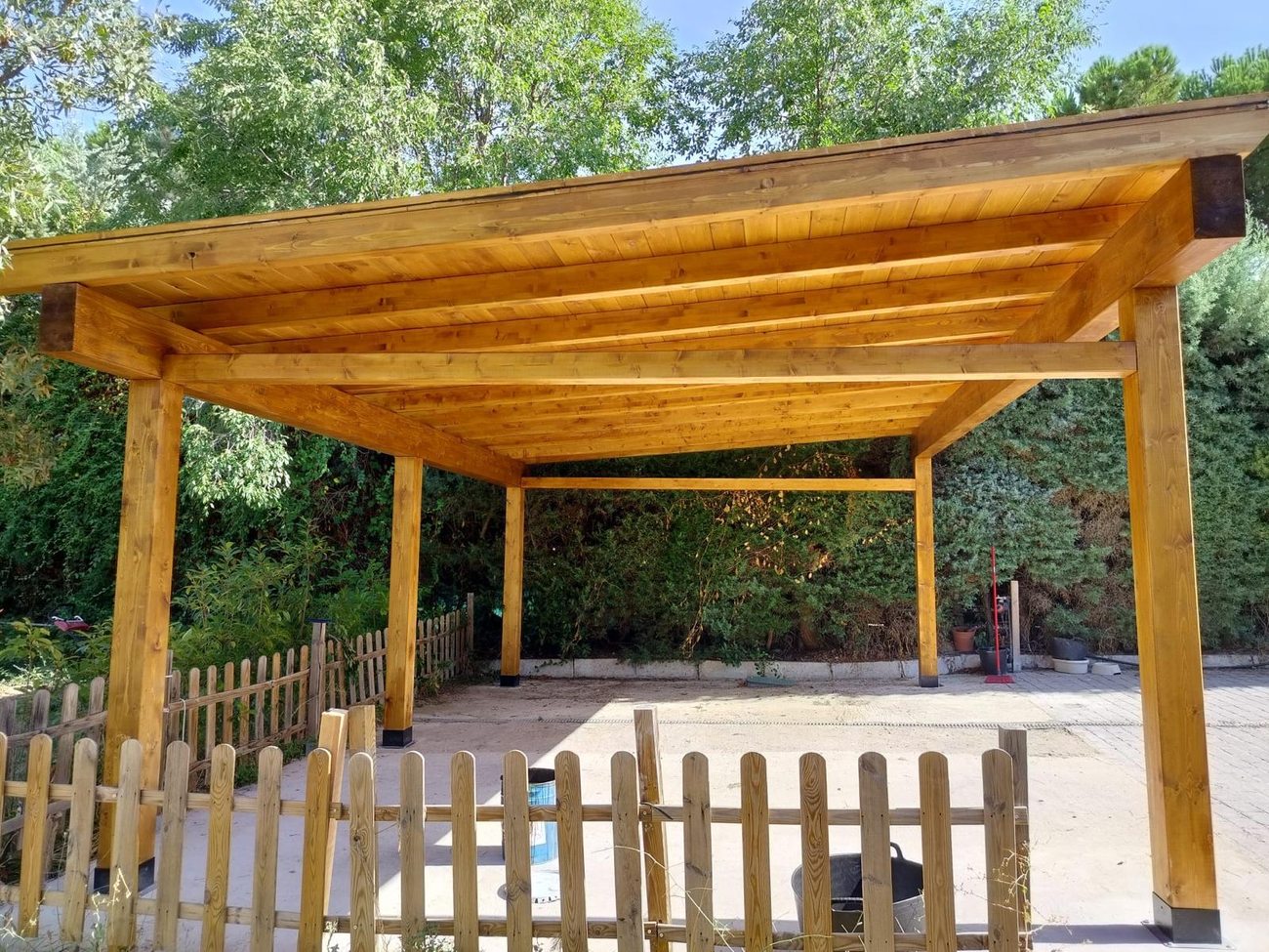 Pérgola de madera